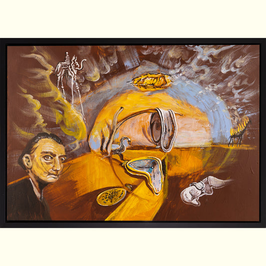 Leinwandbild - HOMMAGE AN DALI