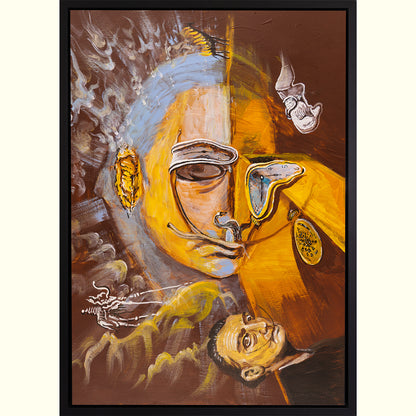 Leinwandbild - HOMMAGE AN DALI