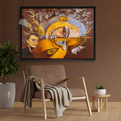 Leinwandbild - HOMMAGE AN DALI